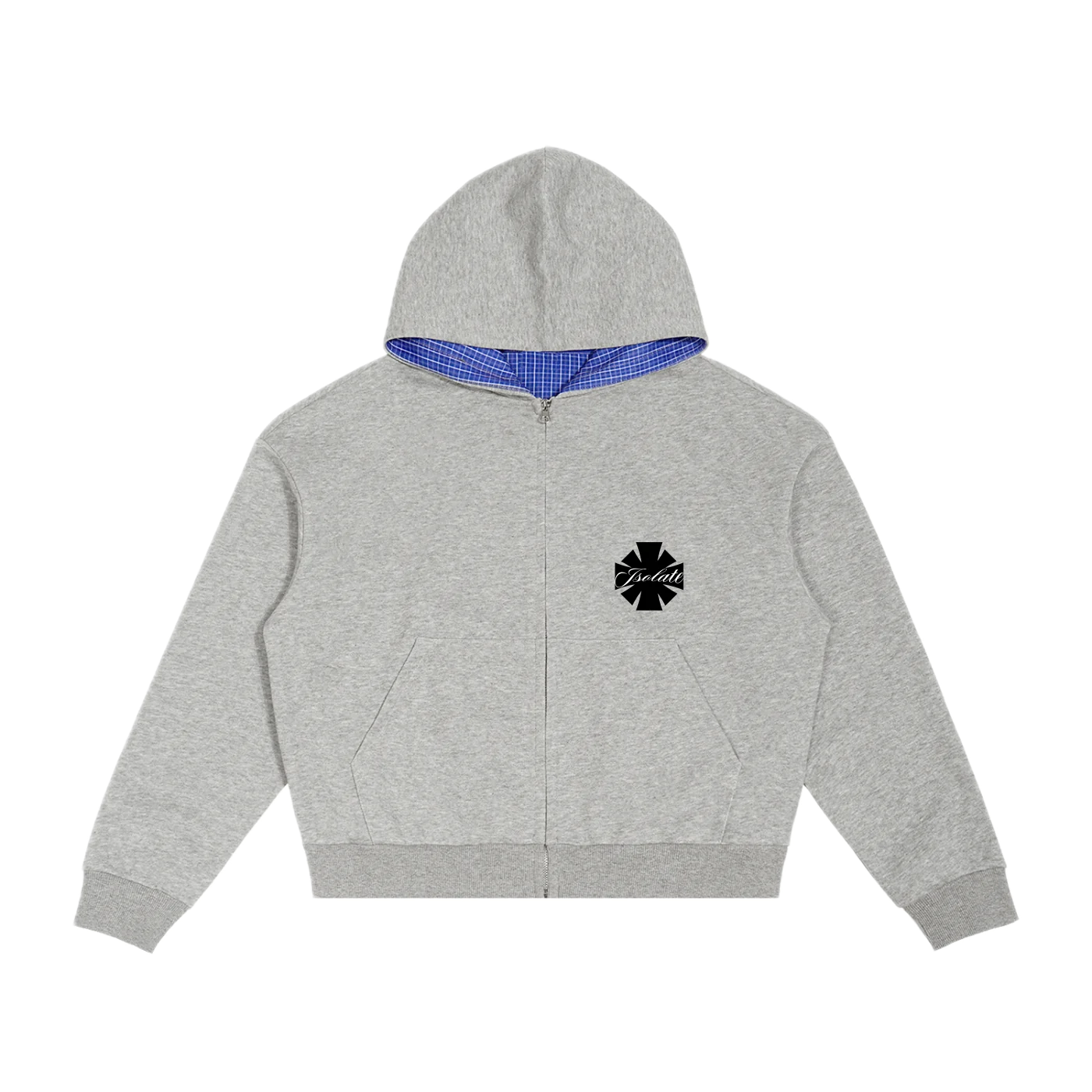 Isolate Plaid Lined Zip - front
