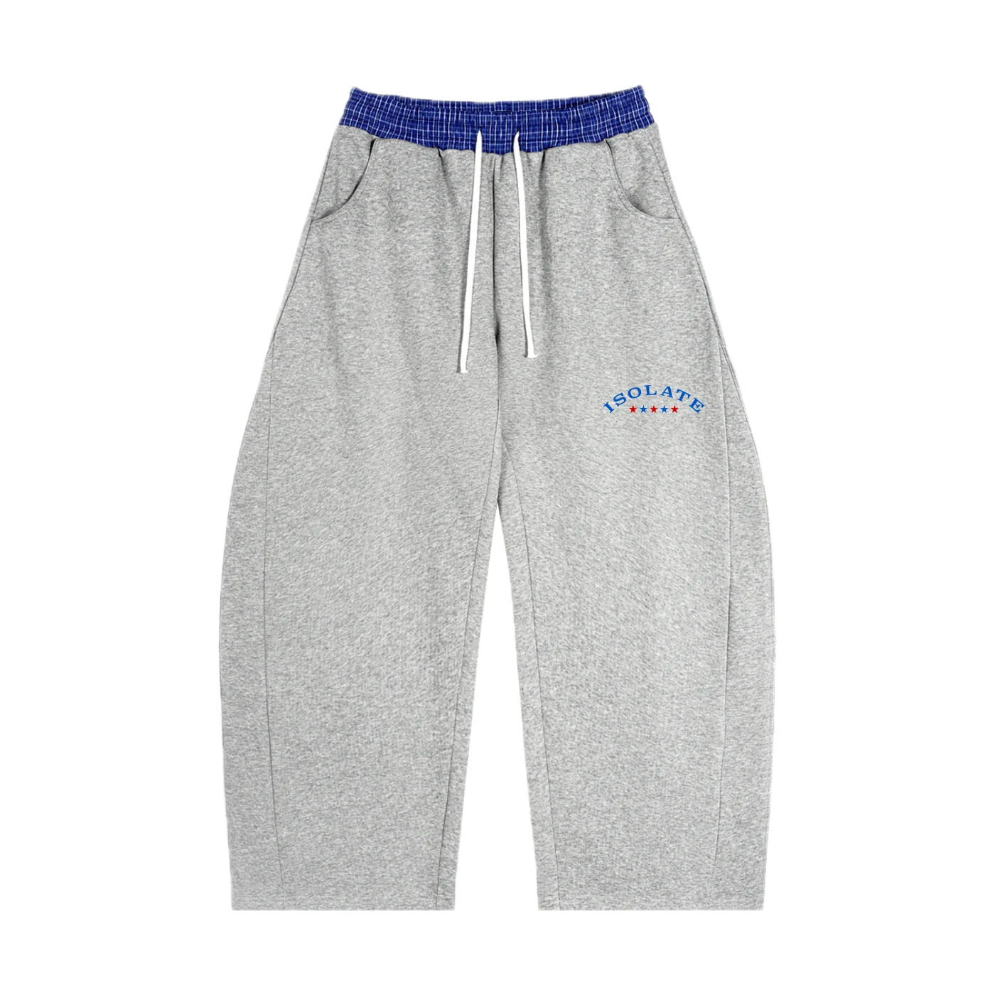 Isolate Plaid Waistband Sweats - front